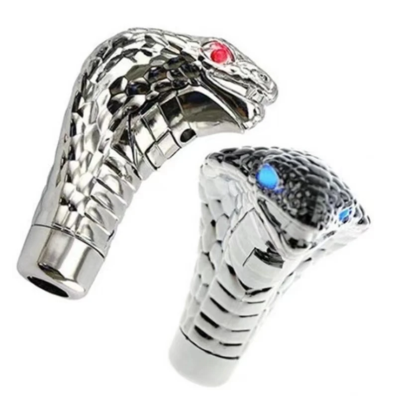 Cobras Snake Shape Gear Shift Knob Car Handle with LED Light - Stylish Car Modification Accessory