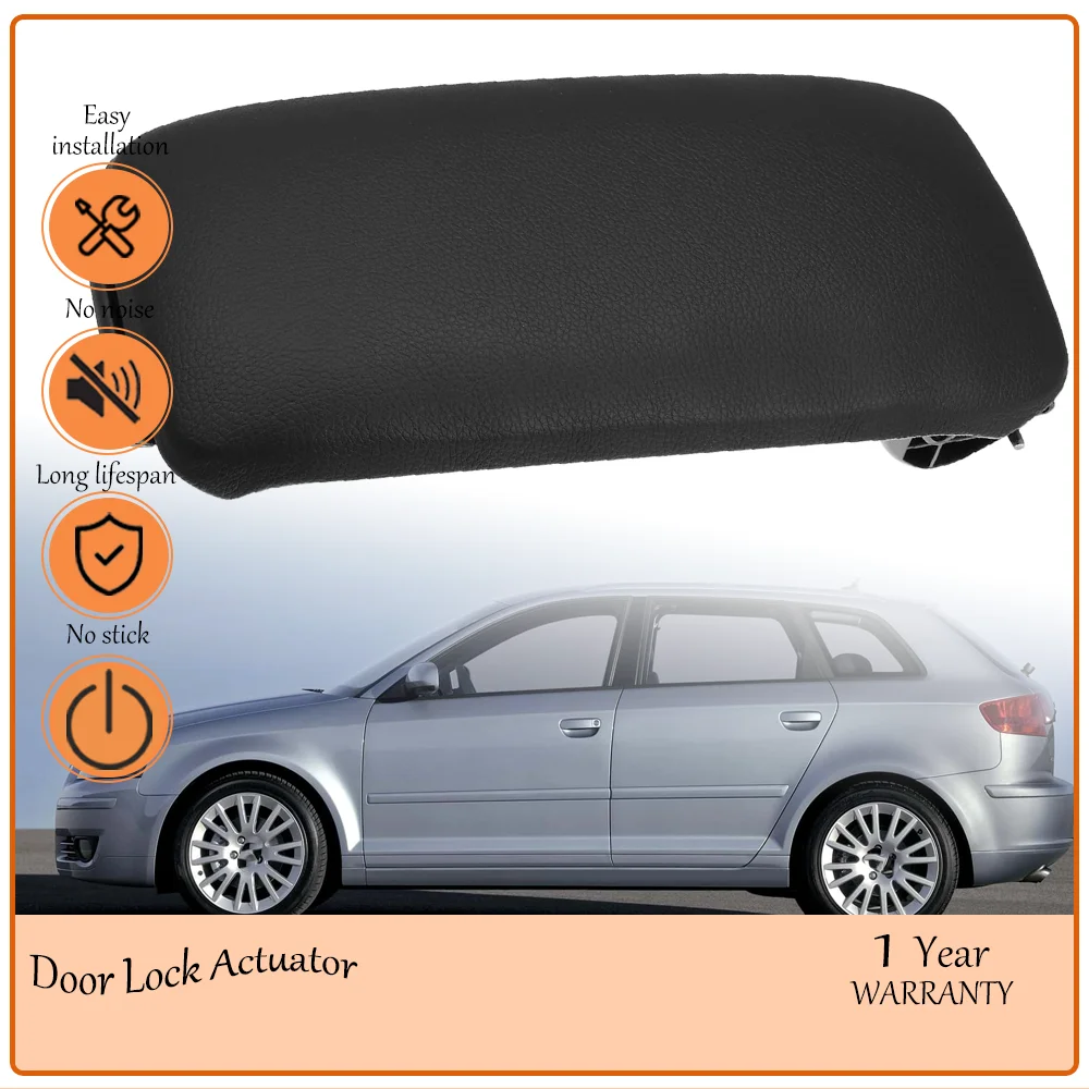 

Stylish Carbhub Black Leather Center Console Armrest Lid, Precision-Fit for Audi A3 A5 8P 2003-2013 oem 8P0864245P 8P0864245P8E1