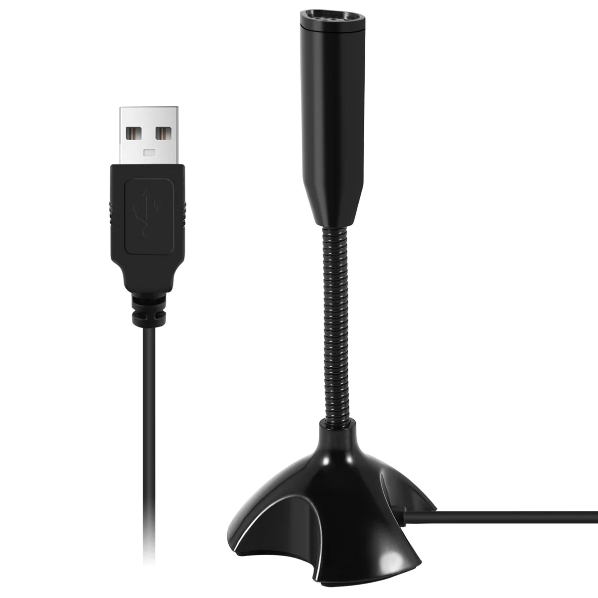 USB Microphone Web Flexible Noise Canceling Mic For Mac PC Computer Laptop Stand