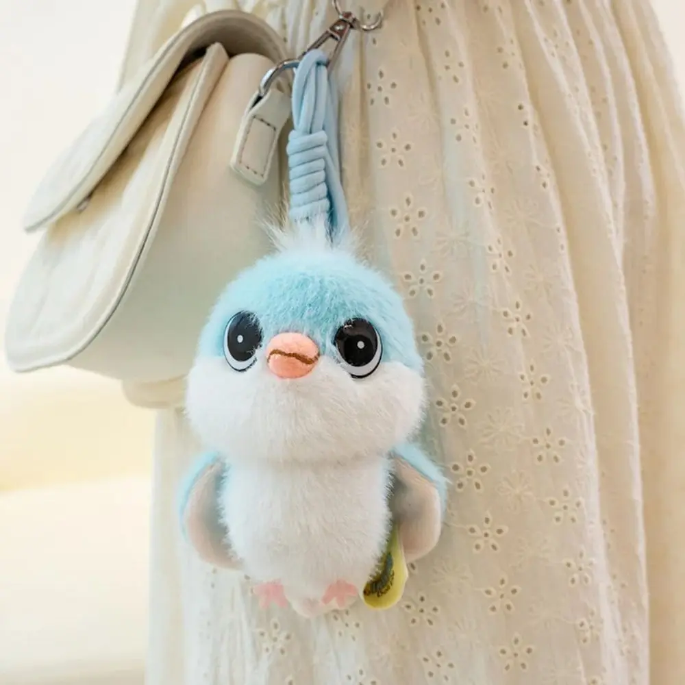 Decoração suspensa simulação pássaro animal desenho animado titan pássaro pingente pp algodão 13cm pardal decoração de carro