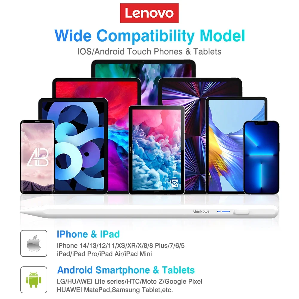 Stylet Tactile Universel pour Tablette Lenovo Thinkplus, Accessoire de Dessin pour Téléphone Mobile, Android, IOS, iPad