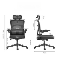 High Back Executive Office Ergonomic Gaming Swivel Mesh Computer Adjustable Height Lumbar Chaise De Bureau Office Furniture