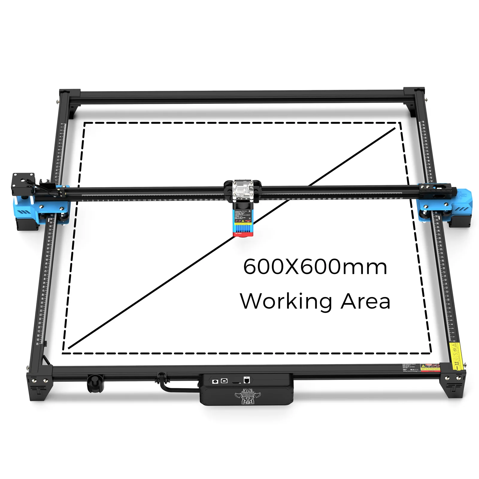 Twotrees 600x600mm cnc gravador a laser 40w/80w TTS-55 pro/TTS-10 pro máquina de gravação a laser de metal madeira máquina de corte de couro