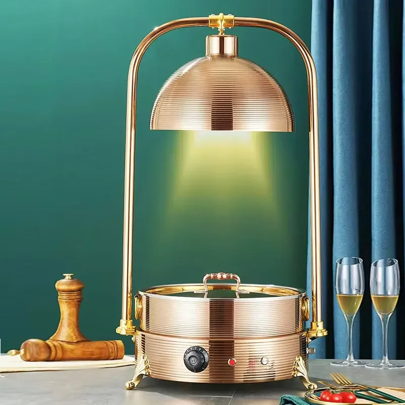 for Hotel Catering Equipment Chafing Dish Rose Gold Hot Pot Buffet Restaurant Hanging Warmer