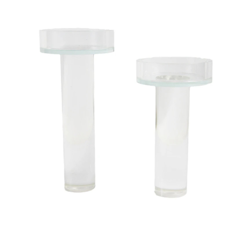 

Creative crystal glass transparent storage candlestick ornament living room home crafts