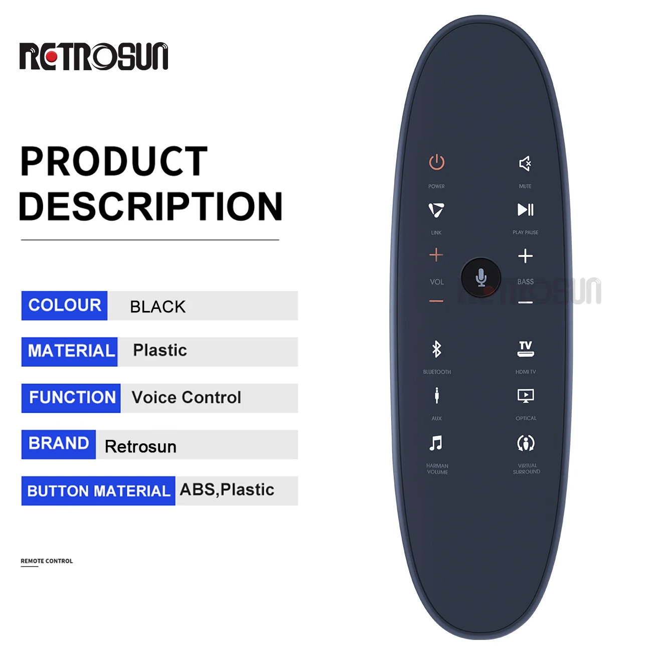 SRC-1505ใหม่ดั้งเดิมสำหรับ JBL ซาวด์บาร์เสียงระบบเครื่องเสียงทีวี BD โฮมเธียเตอร์ bluetooch รีโมทคอนโทรล