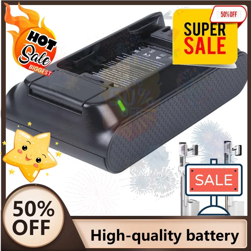 SWZY 21.6V 6000mAh Replacement Vacuum Cleaner Battery for Shark IW3510UK IW3611UKT Vacuum Cleaner
