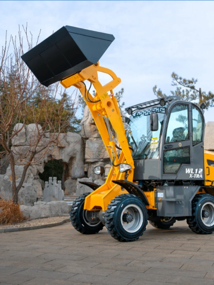 Bucket small front wheel loader loading 1 ton Canada America hot saleagricultural machinery and auxiliary tools