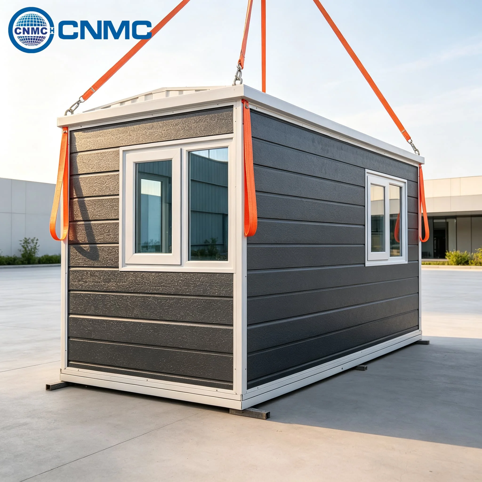20FT Expandable Fold Out Prefabricated Container House Solid Steel Frame Sandwich Wall MGO PVC Floor Outdoor Working Camp