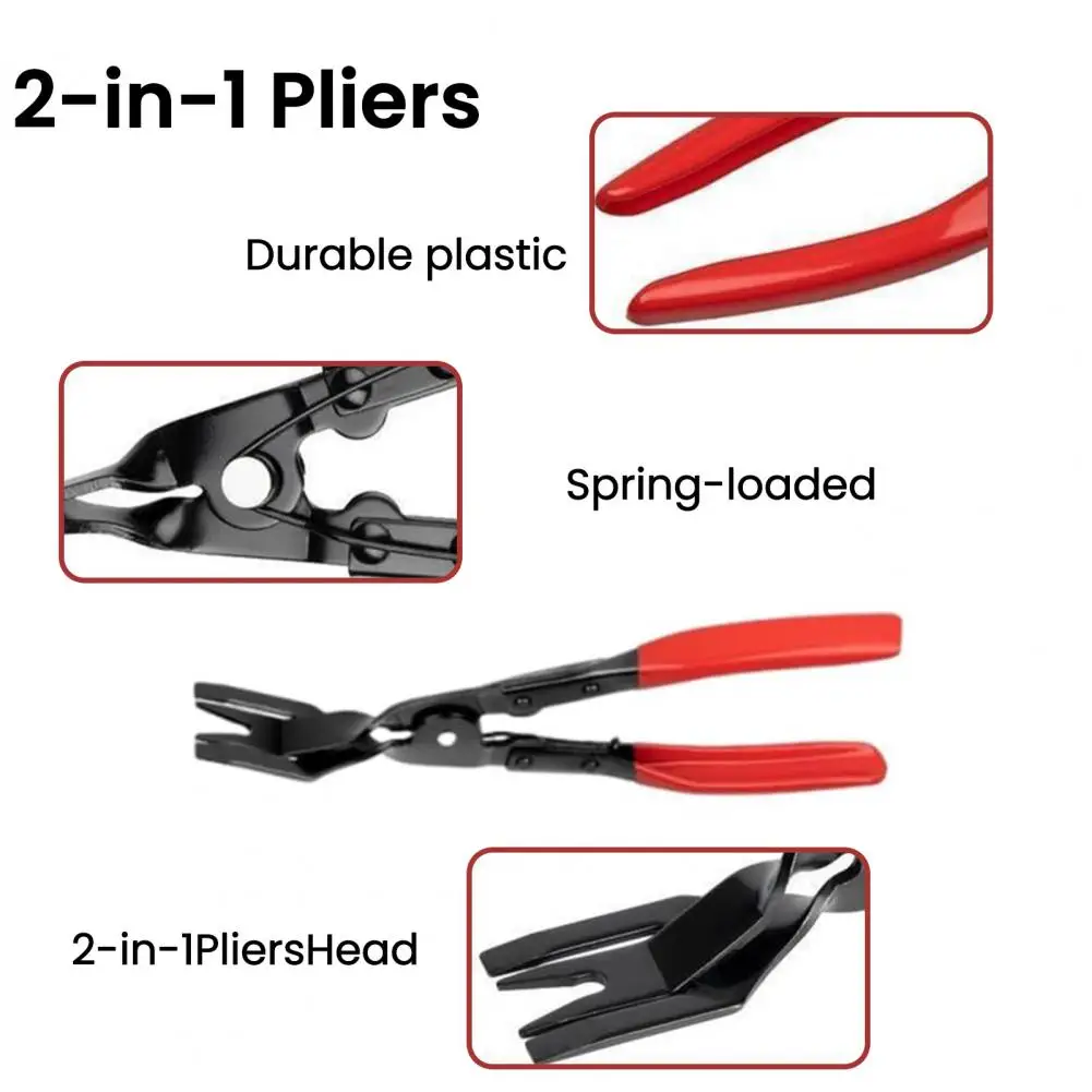 Connector Removal Tool Handle Clamp 5pcs Auto Repair Clamp Removal Tools Set High-carbon Steel 60° Angled Hose Clamp Pliers