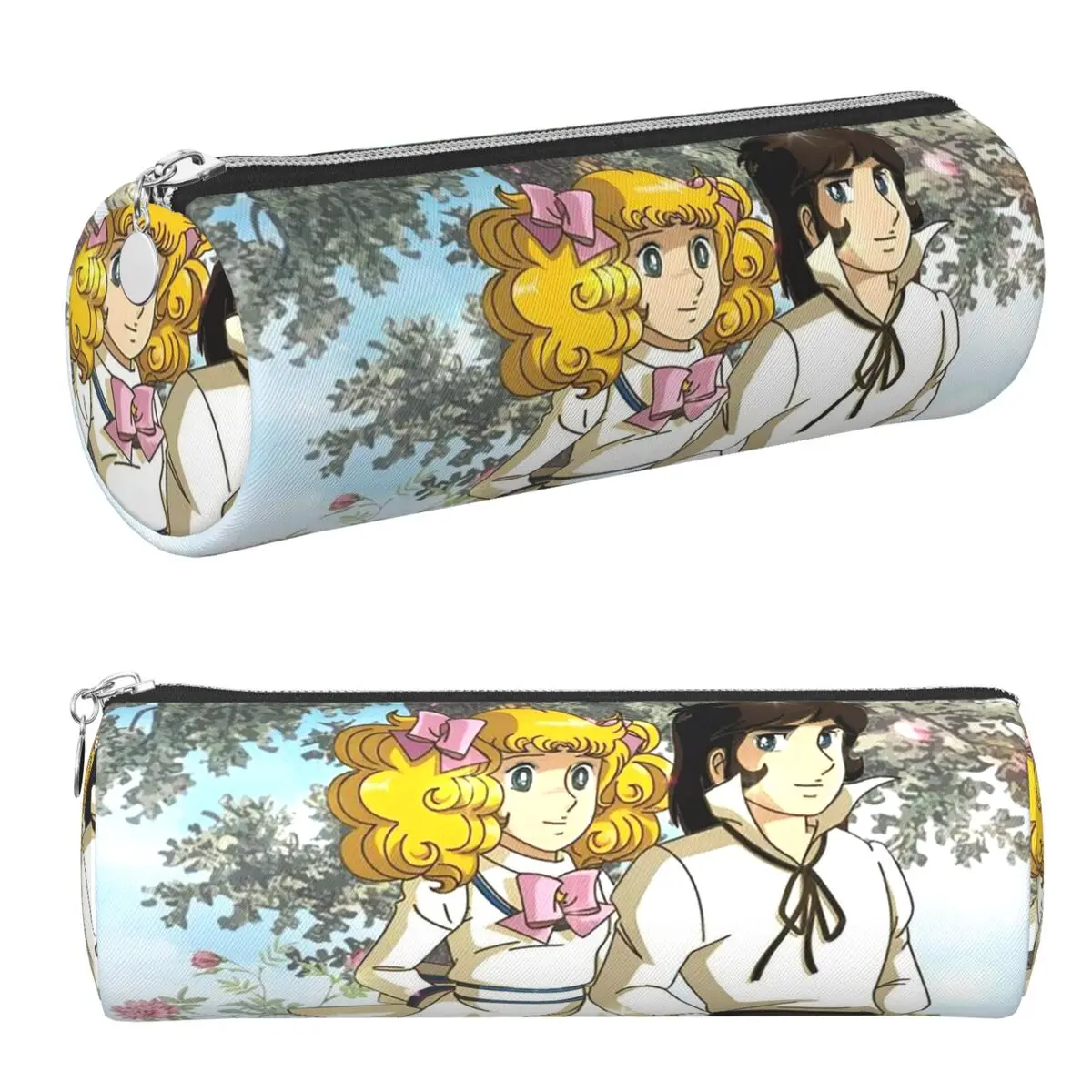 Candy Candy Anime Federmäppchen, Stifthalter, zylindrische Stiftbox, Bleistiftbeutel für Kindergeschenke