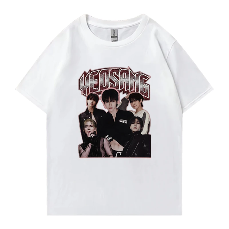 ATEEZ groupe YEOSANG Vintage Y2k t-shirt hommes femmes tendance surdimensionné manches courtes T-shirts été nouveau unisexe 100% coton vêtements
