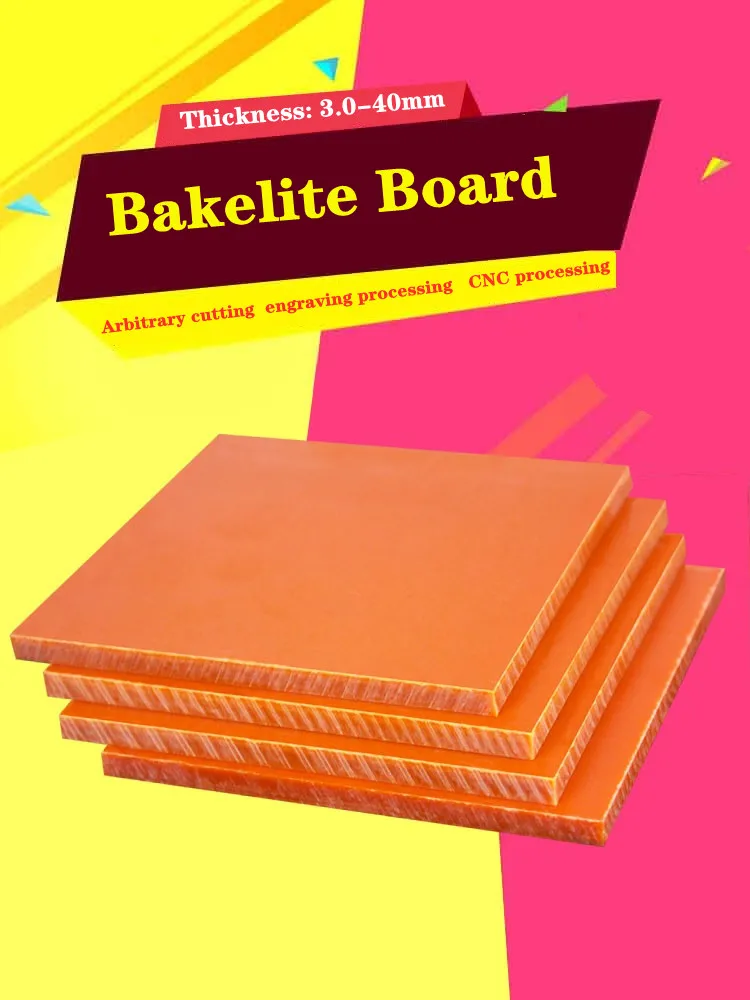Khả Năng Chịu Nhiệt Độ Cao Bakelite Nhựa Phenolic Ban Chống Tĩnh Điện Tấm Cách Nhiệt Cách Điện Bảng Keo