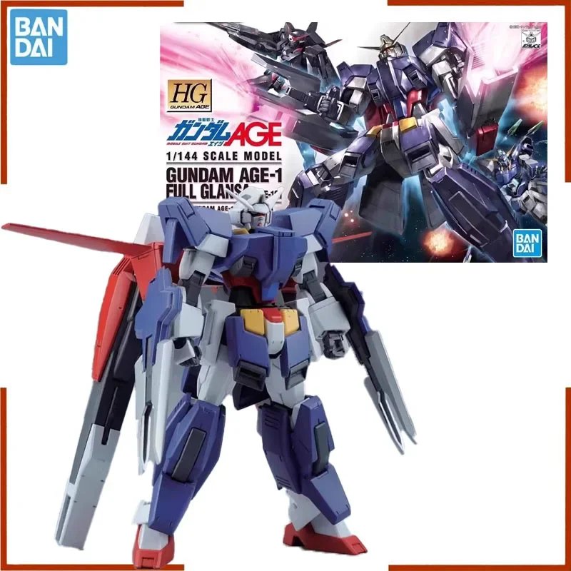 

Bandai Gundam AGE 1/144 SCALE MODEL HG GUNDAM AGE-1 FULL GLANSA Anime Action Figure Assembly Model kit Toys for Boys Gifts