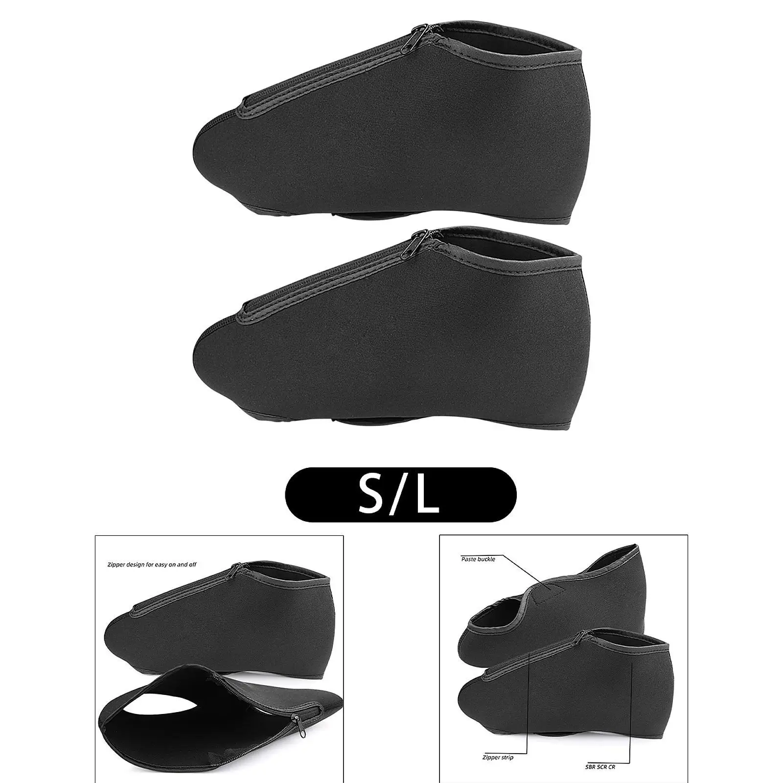 2 Pieces Skating Shoe Covers Protective Shoe Cover Easy to Use Lightweight Portable Boot Protector for Ice Skating Kids Youth