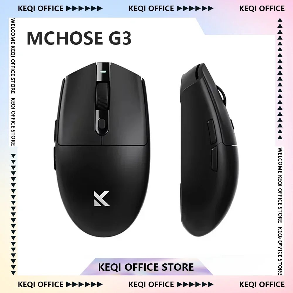 Mchose G3 Gaming Mouse 8k Paw3395 Long Battery Life Lightweight Tri Mode Wireless Bluetooth Mice Custom Pc E-Sports Accessory