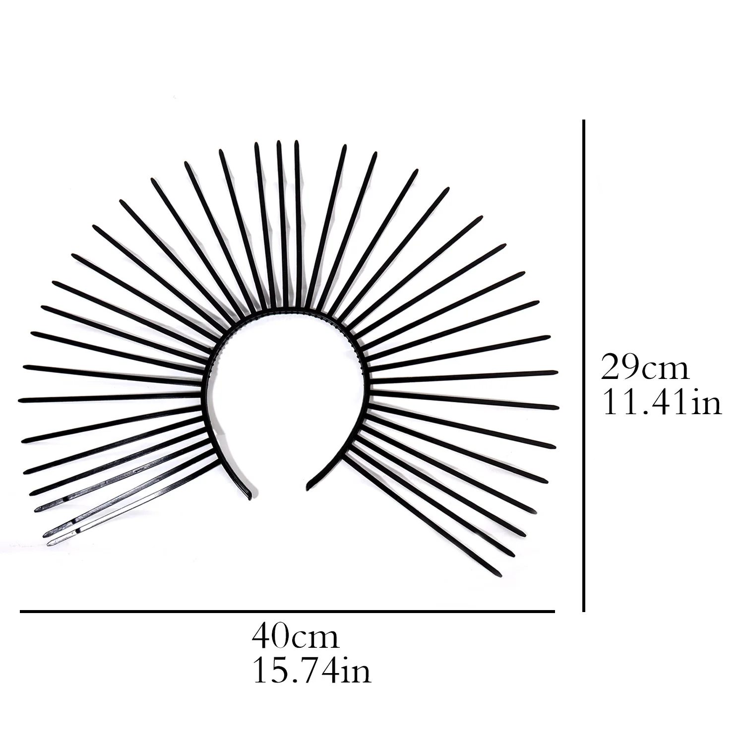 Sun Halo 크라운 헤드 피스 빈티지 여성 머리 장식 코스프레 소녀 로리타 할로윈 카니발 파티 의상 소품 머리띠