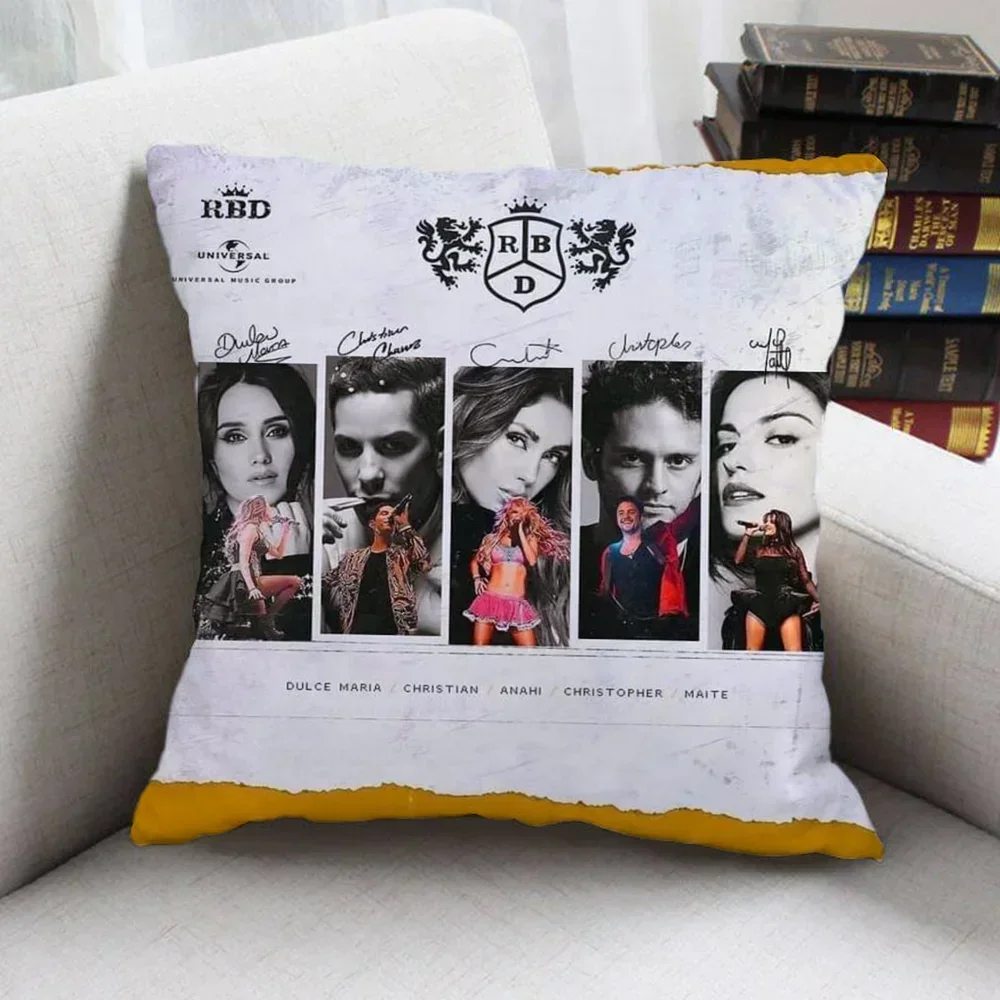 Rock-RBD Covers for Bed Pillows Duplex Printing Decorative Pillowcases 40x40 Cushion Cover