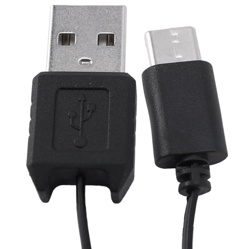 2X USB Type C USB 3.1สายชาร์จแบบยืดหดได้สาย USB-C Type-C สีดำ