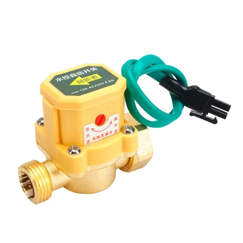 Water Pump Flow Sensor Water Pump Flow Switch G1/2 to G1/2/G3/4 to G1/2 Thread Connector Automatic Control Pump Durable M4YD