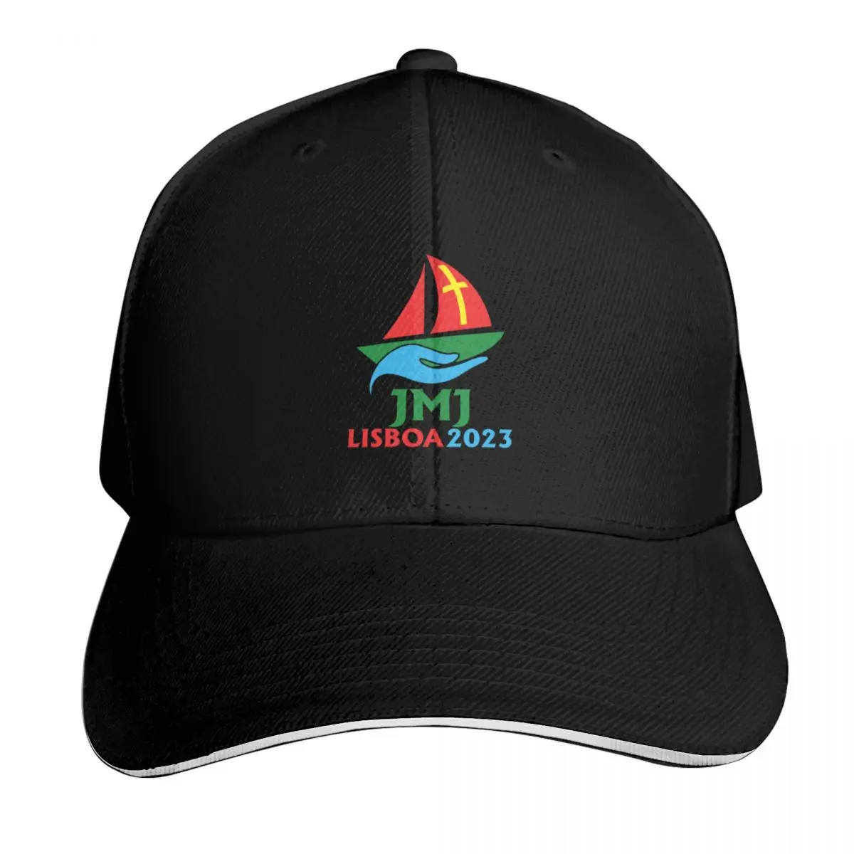 Boné de beisebol com logotipo JWJ Jornada Mundial da Juventude Lisboa 2023, bonés de pesca, bonés de golfe, bonés de sol para homens e mulheres