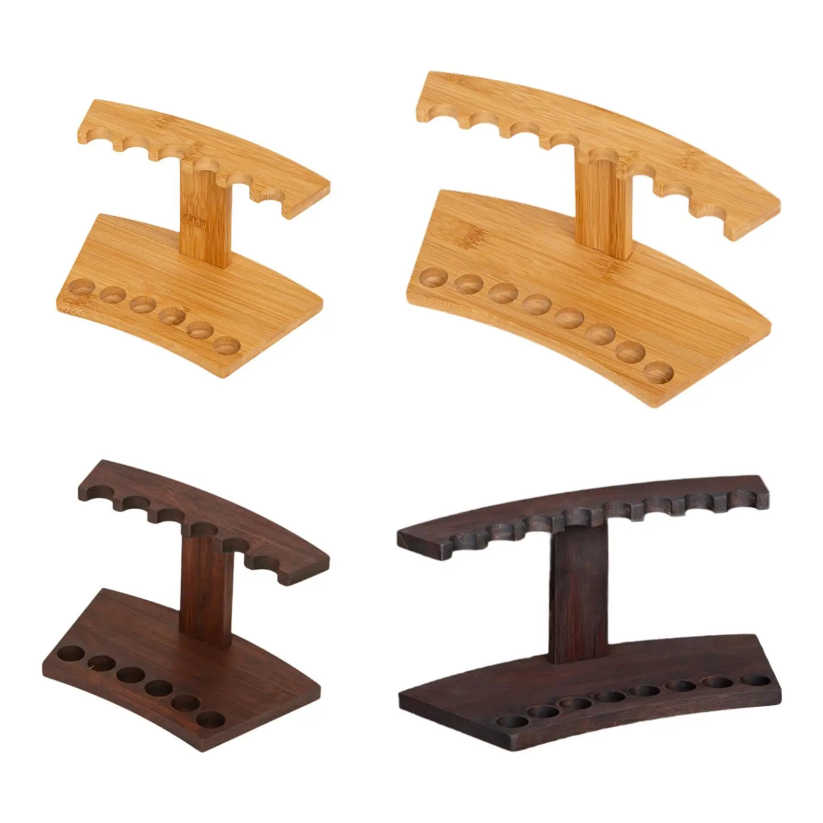 Multi-hole Wooden Incense Stand Bamboo Tube Holder Storage Rack for Incense Sticks and Home Decor