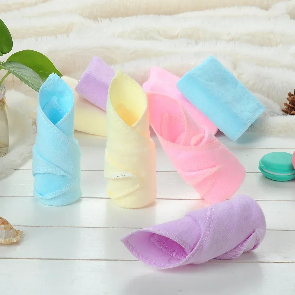 マイクロファイバーの非常に柔らかい授乳用タオル,子供用ハンカチ,25x25cm