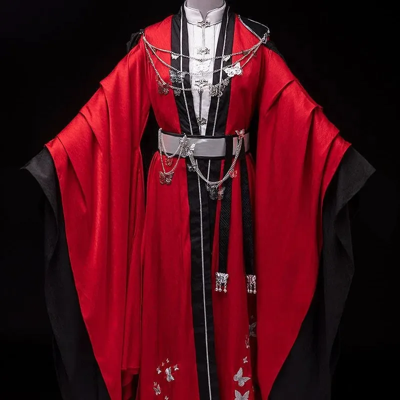 

New2024 Heaven Official's Blessing Hua Cheng Косплей Костюм Полный комплект с аксессуарами TGCF Guiwang Huacheng San Lang Косплей Outf