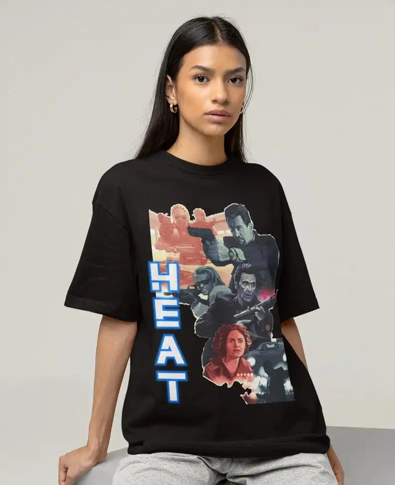 Unisex, Unisex, Heat T-Shirt, Retro Michael Mann Heat 1995 Graphic T-Shirt, 90s movie shirt, movie shirt, heat movie shirt, movi