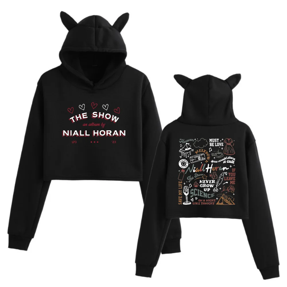 

Niall Horan The Show Live on Tour 2024 Cat Ears Long Sleeve Regular Music Fans Gift Printing Girls Fashion Hoodie