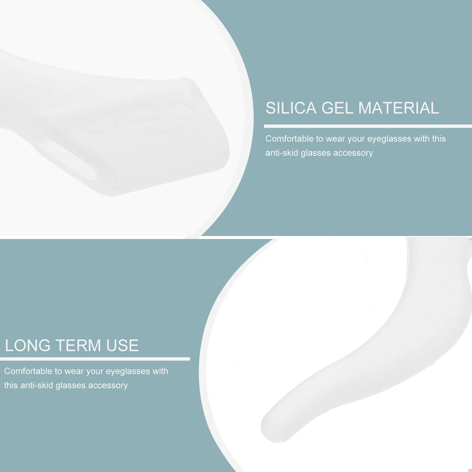 

Silicone Anti-Slip Glasses Tips For Eyeglasses Sunglasses Sports Outdoor Activities Comfortable Wear Resistant Glasses