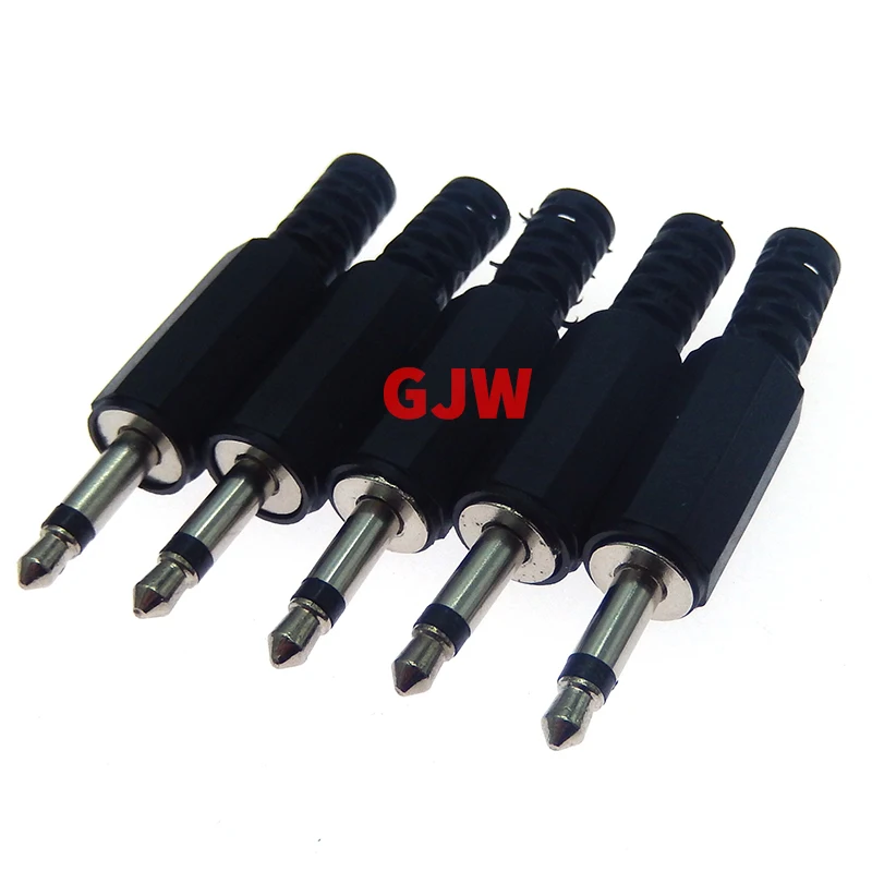 10PCS 3.5MM mono AUDIO jack plug male connector Welding line HeadPhone stereo