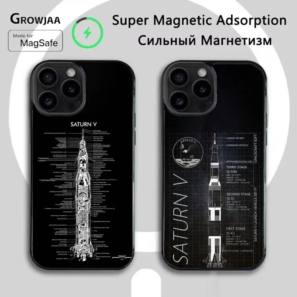 

Space Rocket Launcher Phone Case For iPhone 16e,16,15,14,13,12,11,Plus,Pro,Max,Mini Magsafe Magnetic Wireless Charging