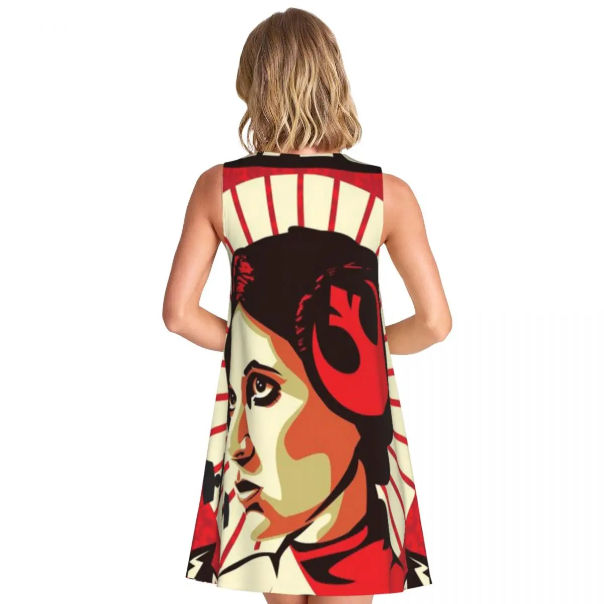 Stop Wars Women's Sleeveless Outing Sheath Dress Youthful Casual Dress