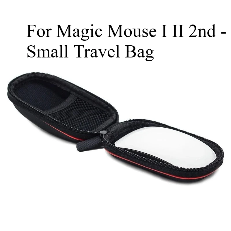

For Magic Mouse I II 2nd - Small Travel Bag With Hand Strap Portable Case For Wireless & Gaming Mice Carrying