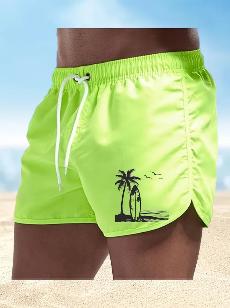 2026 صيف جديد الرجال السراويل الشاطئ السباحة تصفح التجفيف السريع تنفس الترفيه بطيئة الجري اللياقة البدنية فضفاض الرياضة قصيرة #3
