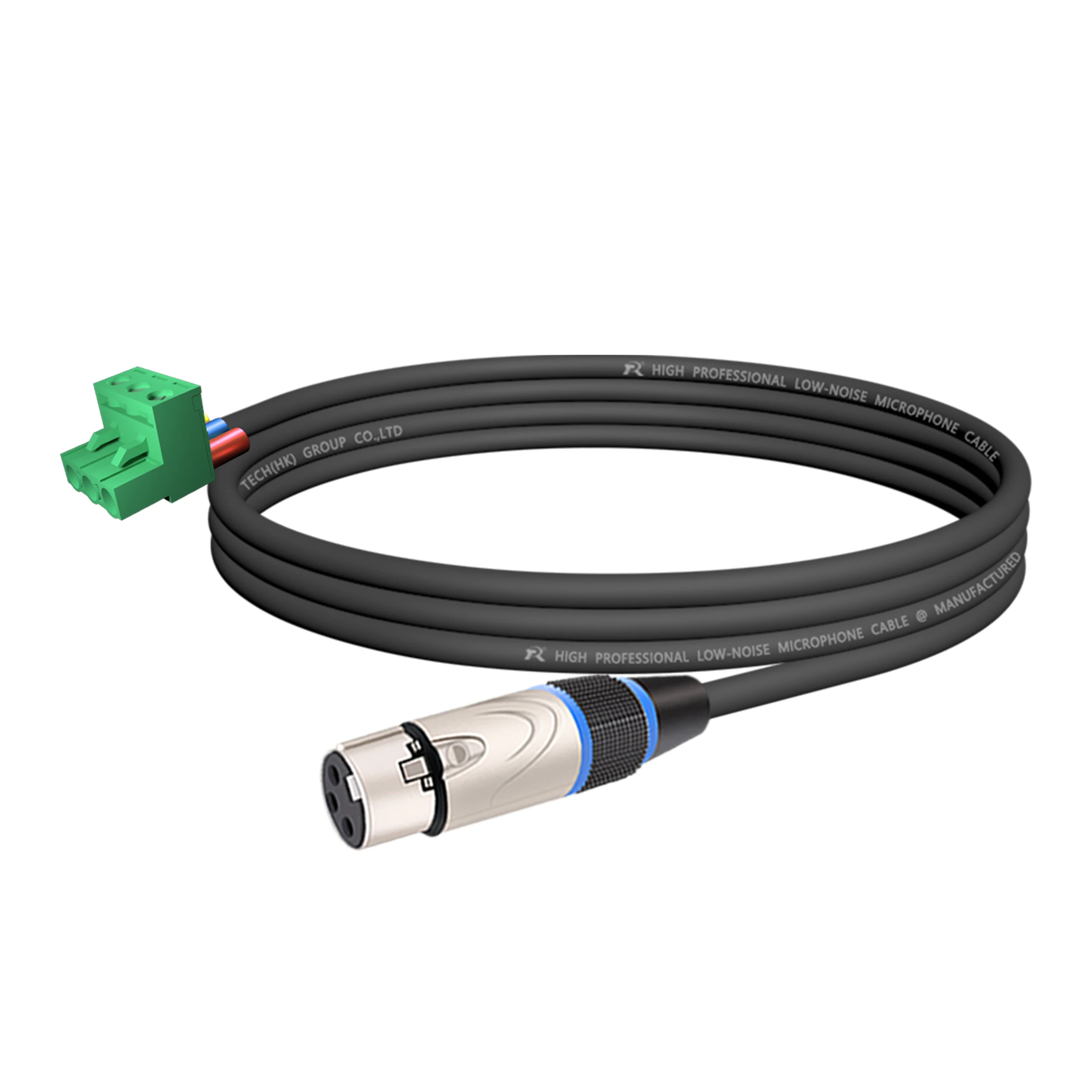 Phoenix-Terminal, direkter 3P-XLR-Anschluss, mit abgeschirmtem Kabel, silberfarbener Metallanschluss mit Anti-Zug-Hülse, zur Konvertierung von Audiogeräten – Detail 14