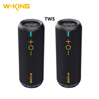 W-KING D320 Stereo Wireless Bluetooth Speakers IPX7 Waterproof Outdoor TWS Subwoofer Portable RGB Light 30W Super Bass Boom Box