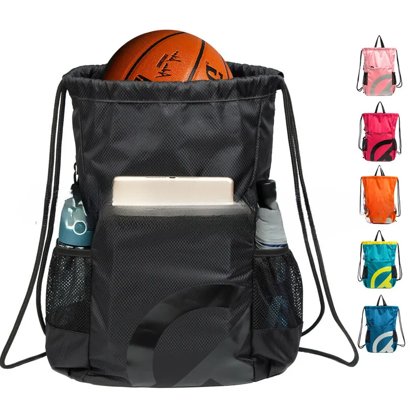 

New Strap Shoulder Outdoor Mountaineering Sports Men's And Women's Basketball Bag Drawstring Backpack