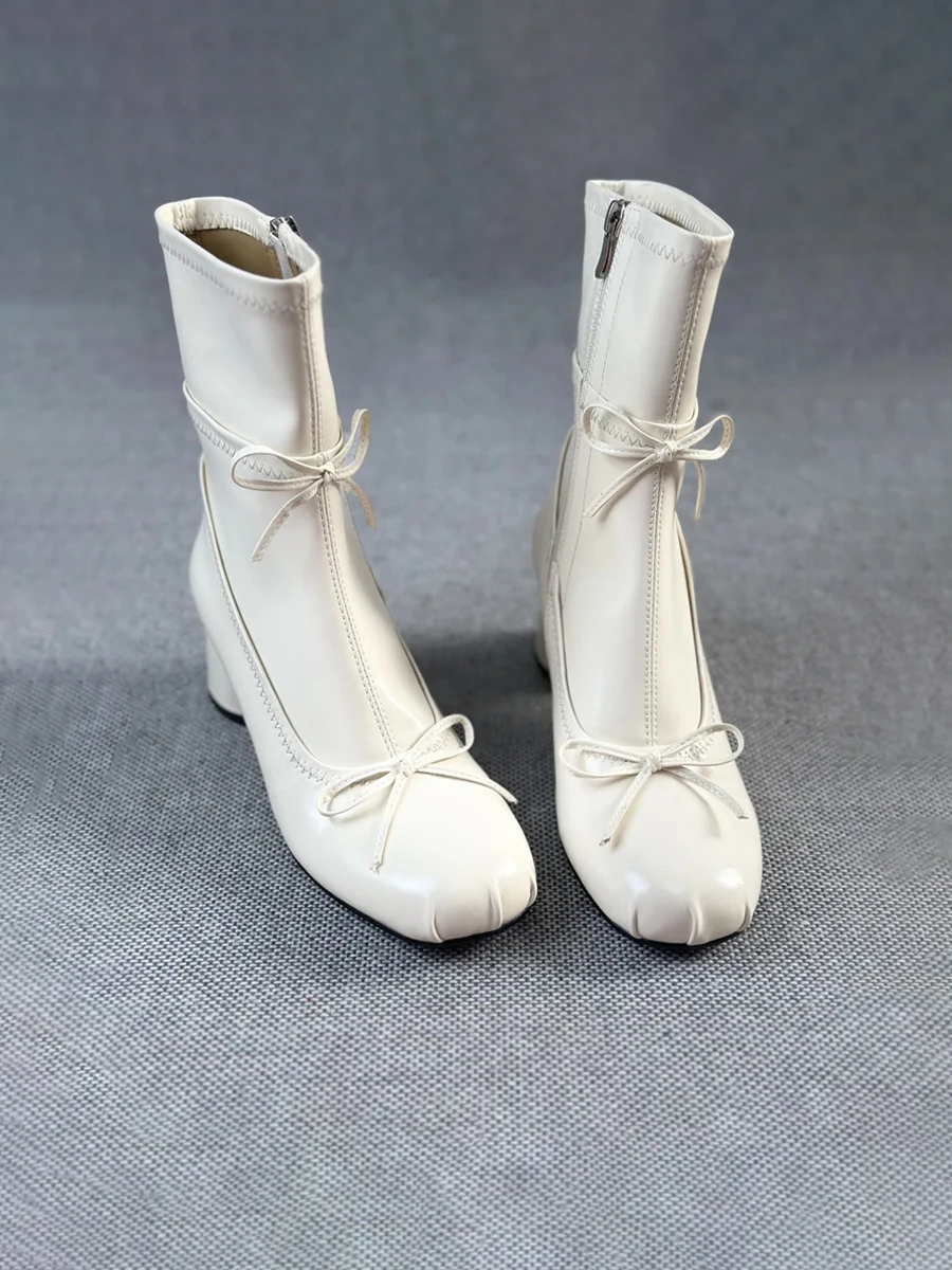 bottines-de-ballet-en-cuir-elastique-avec-nœuds-pour-femmes-bottes-ort-a-fermeture-eclair-laterale-effet-amincissant-bottes-faion
