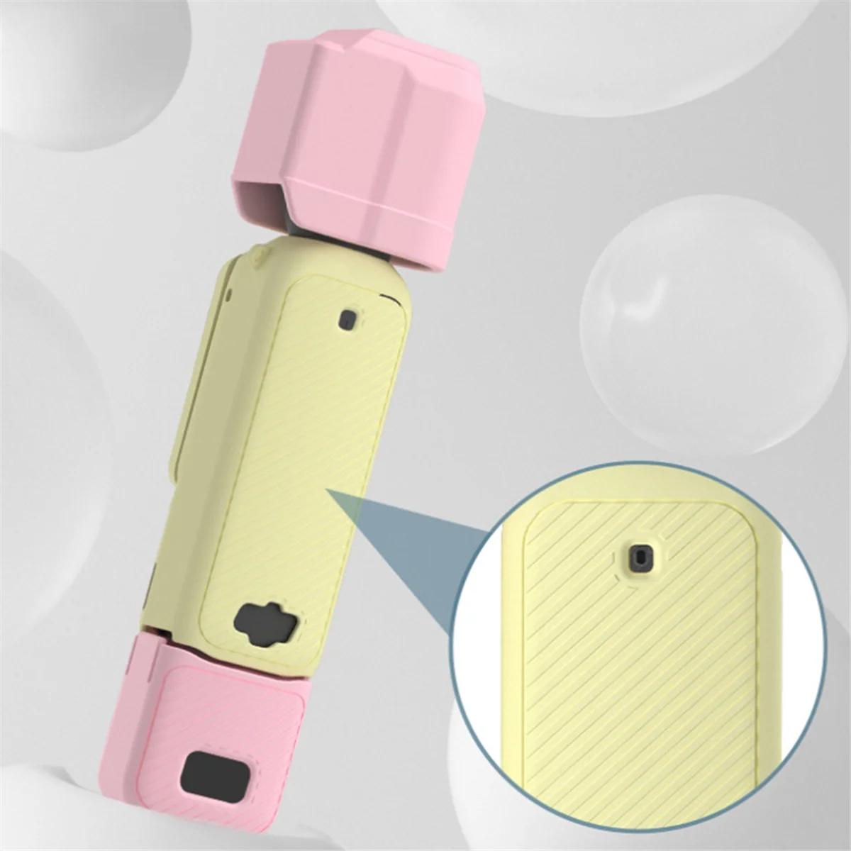 

CCDD Silicone Protective Cover for DJI Osmo Pocket 3 Handle Soft Sleeve Anti-Scratch Portable Protector Housing Shell A