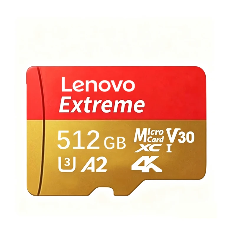 Karta pamięci Micro SD Lenovo, 512 GB, klasa 10, wysoka prędkość, karta TF Flash, U3, V30, karta Mini SD do aparatów fotograficznych, telefonów i innych urządzeń. — zdjęcie produktu 7