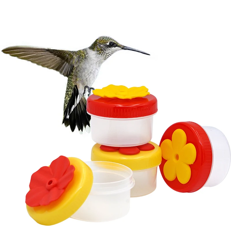 1 stücke Kunststoff Kolibri Feeder Vogel Wasser Flasche Hängen Garten Outdoor Kunststoff Blume Eisen Haken Vogel Feeder – Detail 8