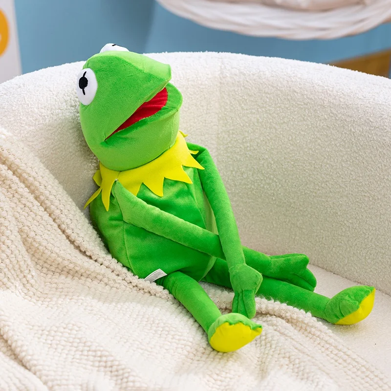 

New Kermit the Frog Plush Hand Puppet Green Anime Doll Kawaii Pillow Cute Toy Soft Gift For Kids Friends