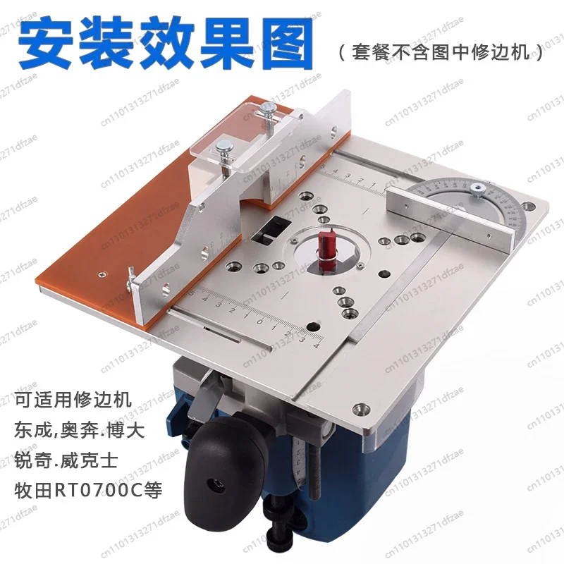 Meja Kerja Kayu Bakelite Multifungsi dengan Fitur Flip-chip, Pengangkat, Pemotong Chamfer, Pembuat Slot, dan Gergaji Panel Aluminium