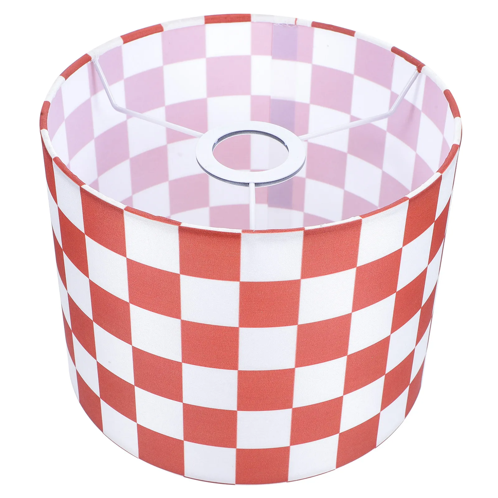

Decorative Plaid Fabric Lampshade E27 Replacement for Table Floor Desk Lamps Checkered Lighting Lamp Shades