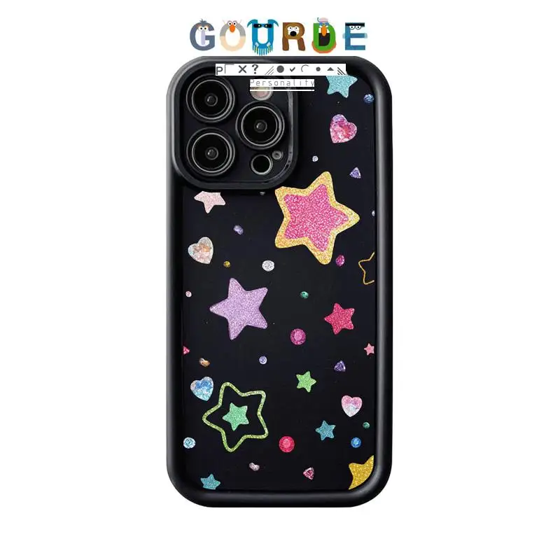

Gourde Colorful stars patterns Phone Case for Iphone 16 15 14 12 13 11 Pro Max IP 7 8 Plus Iphon X XS XR Xs Max