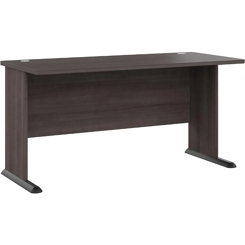 

Bush Business Furniture Studio A 60W Computer Desk in Storm Gray, Commercial-Grade Gaming and Work Table for Home or Professiona