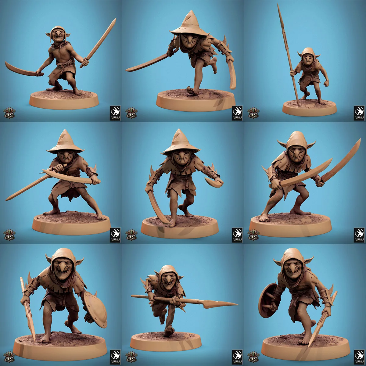 DND Mini ajedrez de guerra infantería Orc Warriors juego de mesa modelo de ajedrez