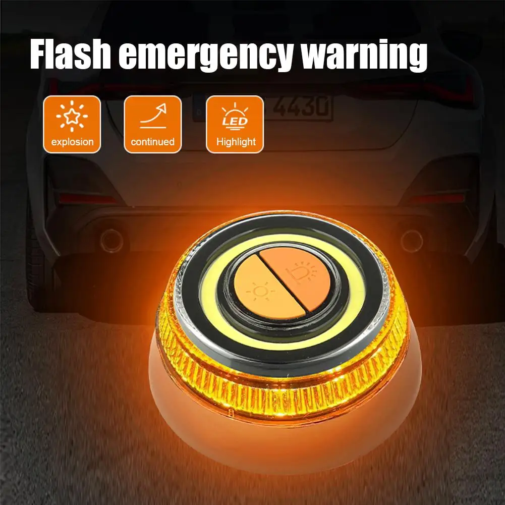 V16 LED Car Emergency Light Safety Warning Flashing Light Magnetic Strobe Warning Light Sustainable Lighting Safety Signal Lamp